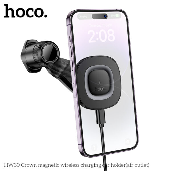 HW30 chargeur magnétique, fixation sortie d'air – Image 2