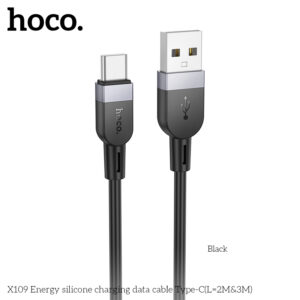 X109 câble en silicone USB vers C longueur 2m