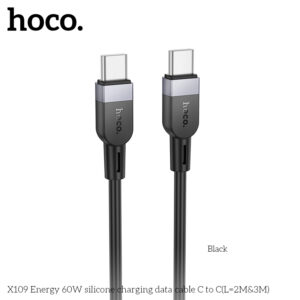X109 câble en silicone 60W C vers C longueur 2m