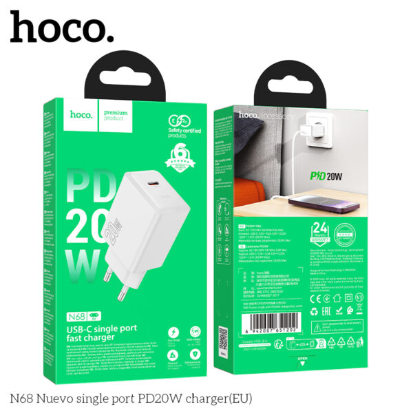 N68 chargeur 20W Type C Fast charger – Image 4