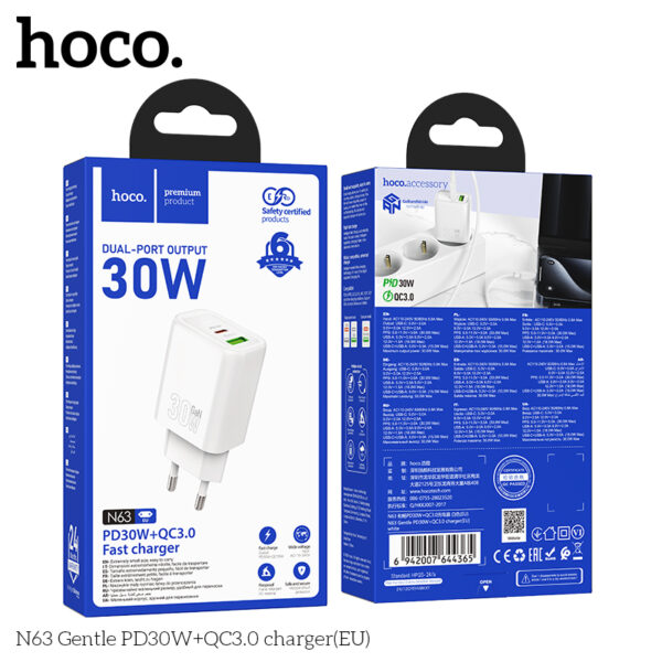 N63 chargeur 30W USB+C Fast charger – Image 4