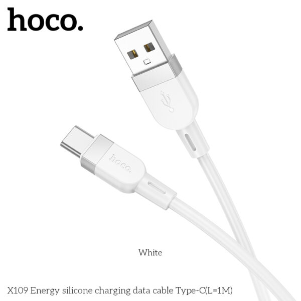 X109 câble en silicone USB vers C longueur 1m