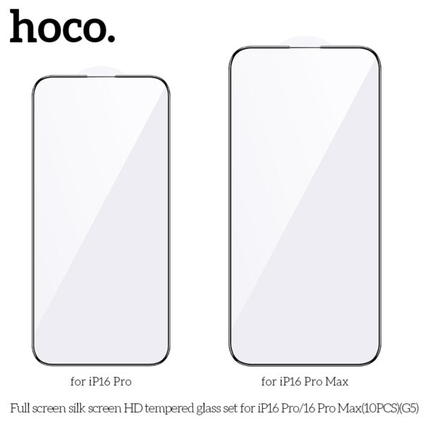 Protections Écran en Verre Trempé HD Full Screen iP16 Pro Max – Image 2