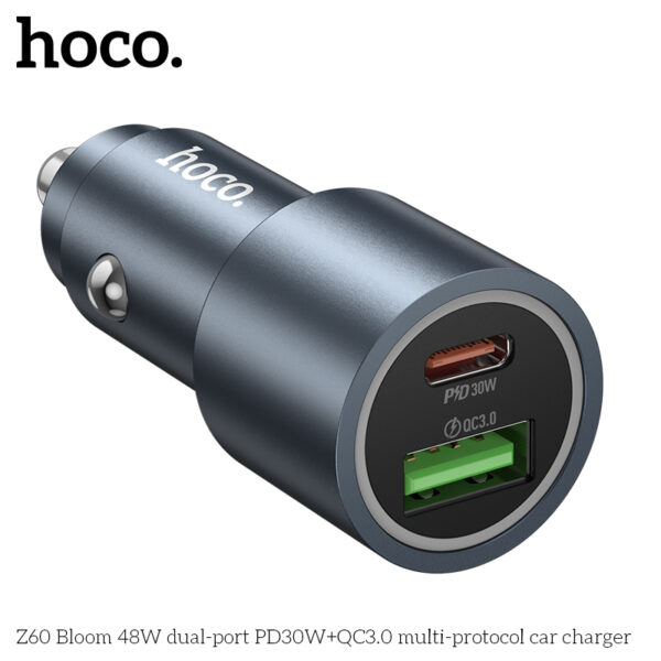 Z60 chargeur Fast charger 48W double port + Câble Type USB-C