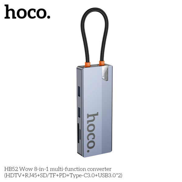 HB52 HUB convertisseur multifonction 8 en 1 – Image 4