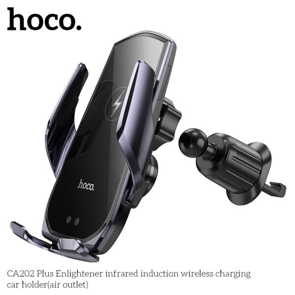 CA202 PLUS Support Voiture à Induction Infrarouge avec Recharge Sans Fil – Image 4