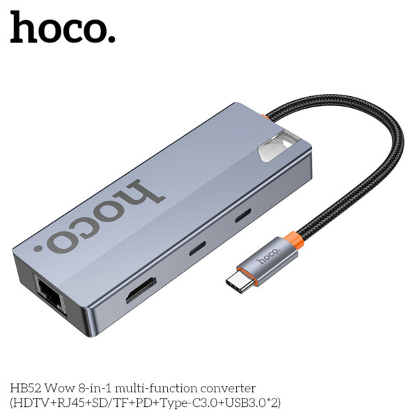 HB52 HUB convertisseur multifonction 8 en 1 – Image 5