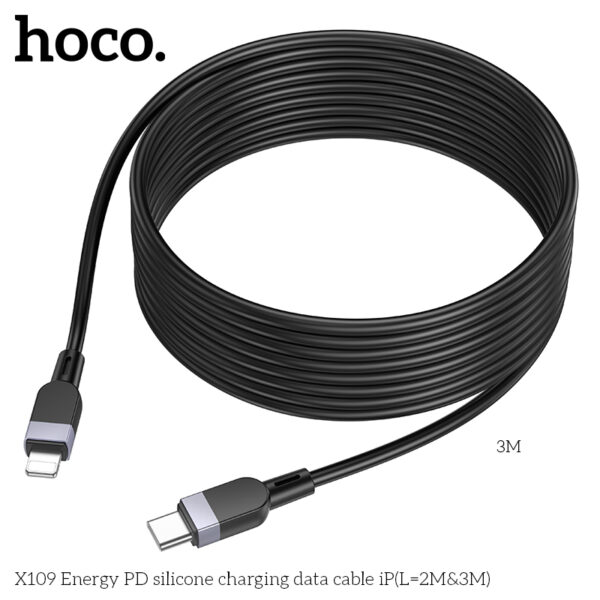 X109 câble DP en silicone Type C vers iP longueur 2m – Image 4