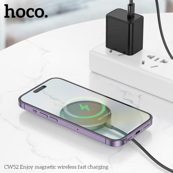 CW52 Chargeur magnétique sans fil 15W Fast charger – Image 4