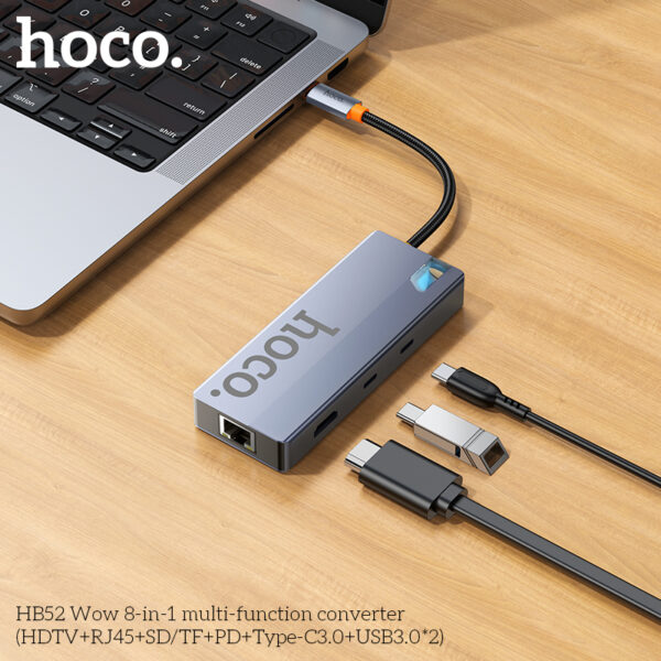 HB52 HUB convertisseur multifonction 8 en 1 – Image 7
