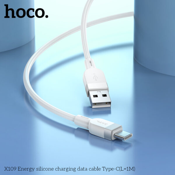 X109 câble en silicone USB vers C longueur 1m – Image 3