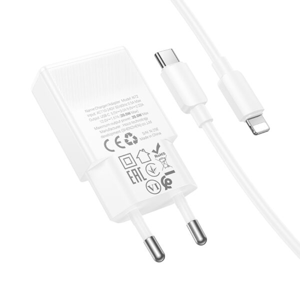 N72 Chargeur FAST plat avec câble C-iP 20W – Image 3